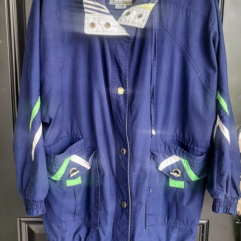Vintage 1980's / 1990s Be in the Current Scene Jacket Nautical Preppy Size 1 X